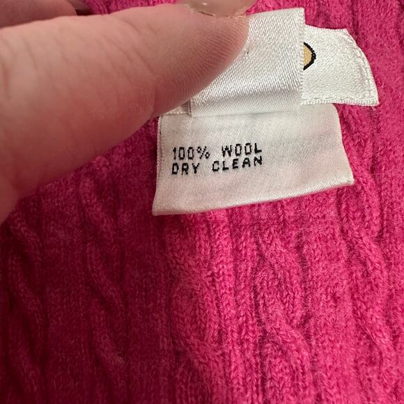 Talbots Cable Knit 100% Wool Blazer – Magenta Jacket XL – Classic – MSRP $229 - Picture 8 of 8